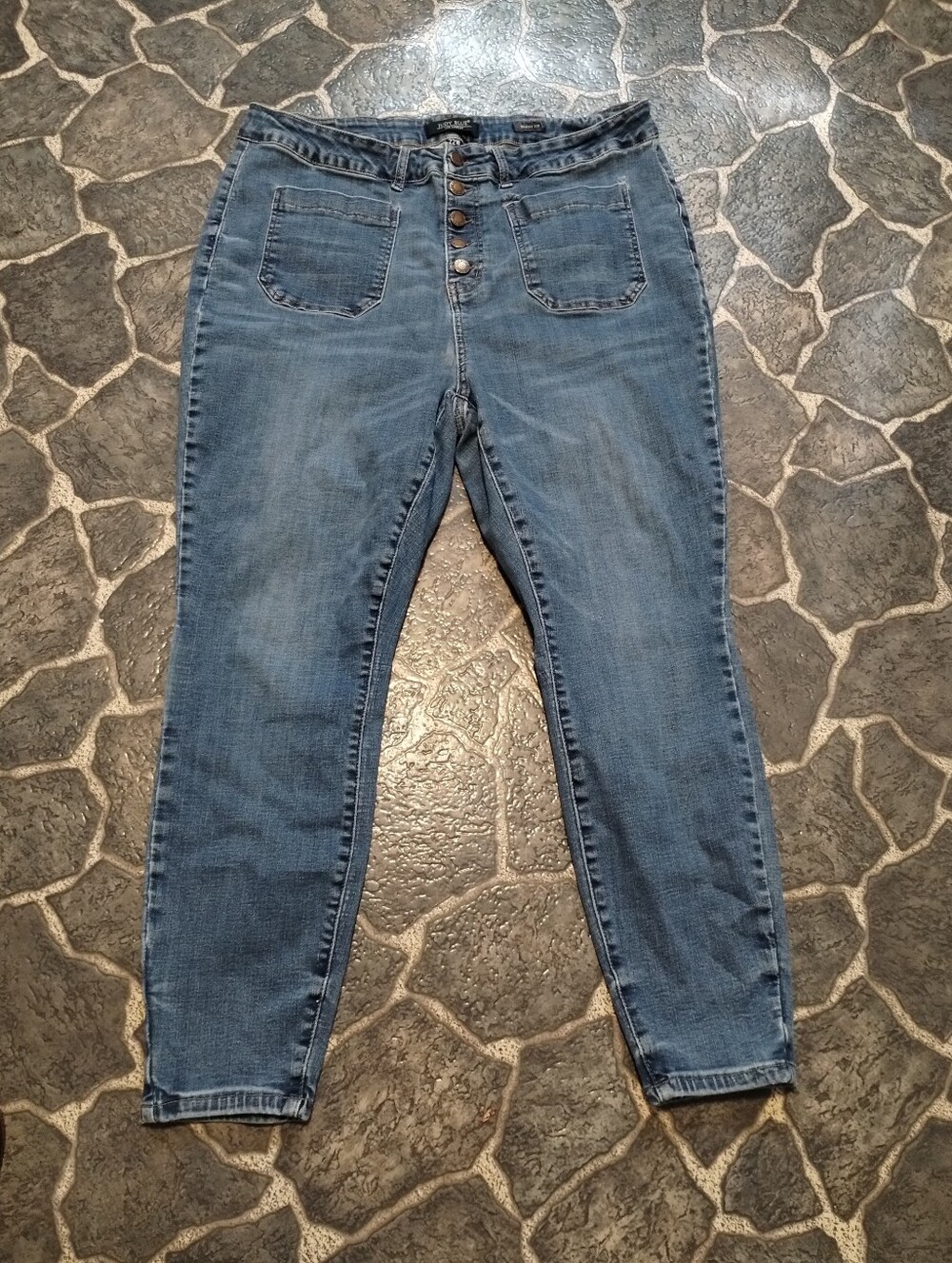 Judy Blue Sienna Classic Button Fly Skinny Jeans plus size 22 W